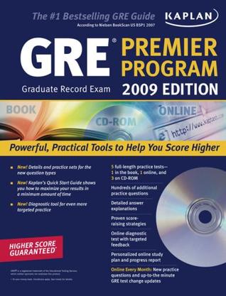 Kaplan GRE Exam 2009 Premier Program (w/ CD-ROM) (Kaplan Gre Exam Premier Live)