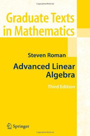 Advanced Linear Algebra (Third Edition)